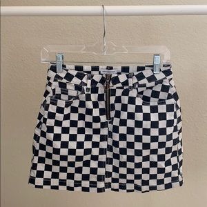Urban Outfitters Checkered Skirt with pockets